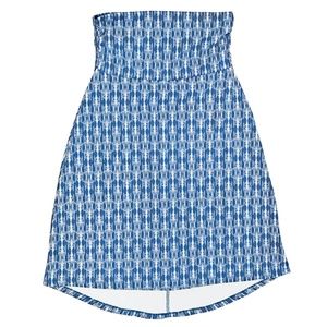 Eddie Bauer Julia Ikat Hi Low Stretch Skirt M